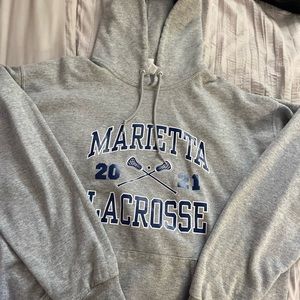 marietta college lacrosse hoodie